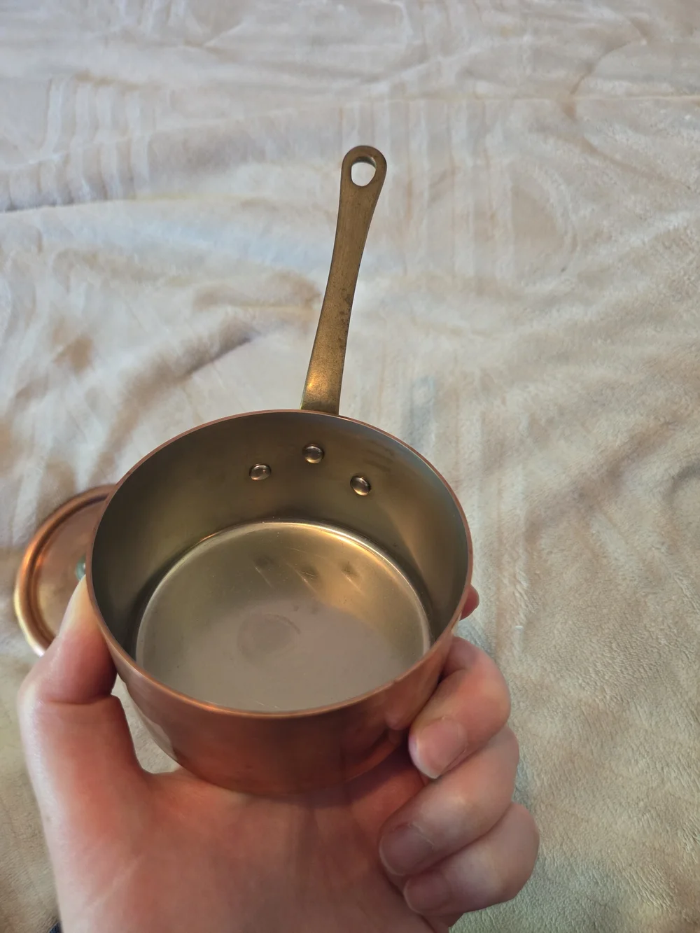 Copper Saucepan with Lid - Copper & France